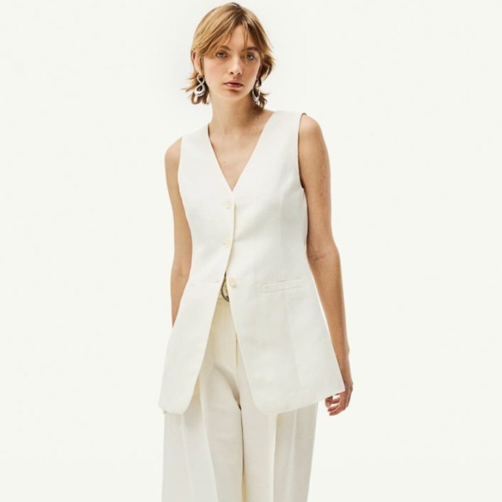 H&M Linen Blend Suit Vest